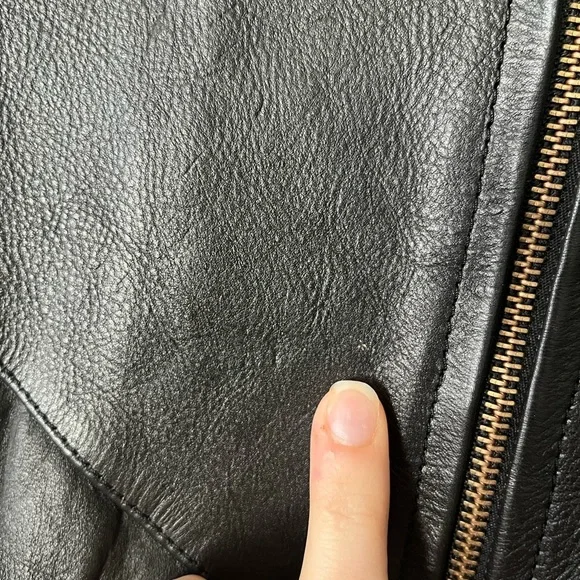 Motorcycle Apparel Industry Shaf Black Motorcycle Leather Jacket Men’s Size L - Picture 10 of 15